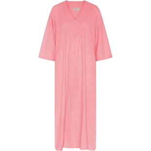 Frau - Palma dress Hot coral stripe